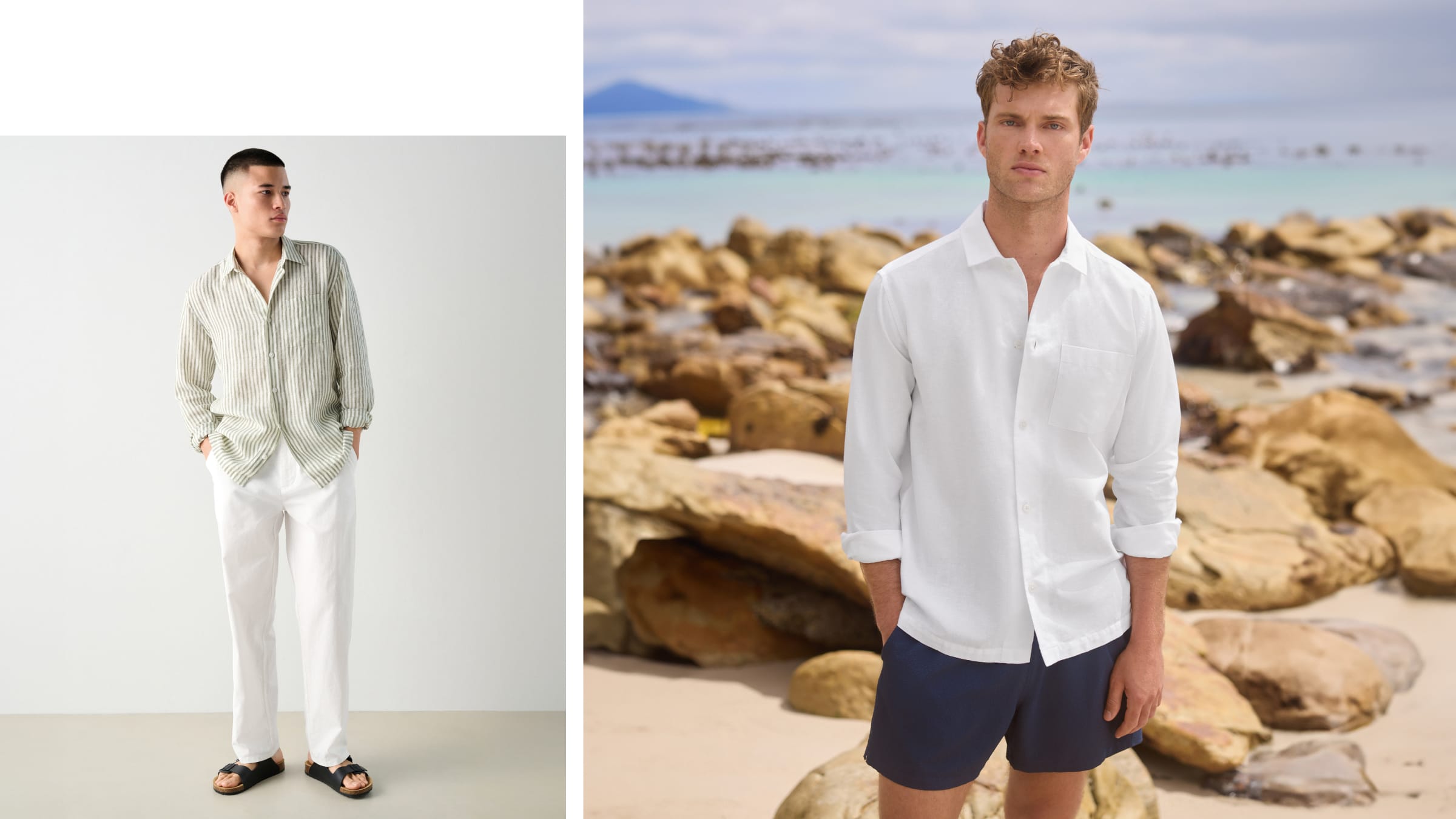 Men's linen looks